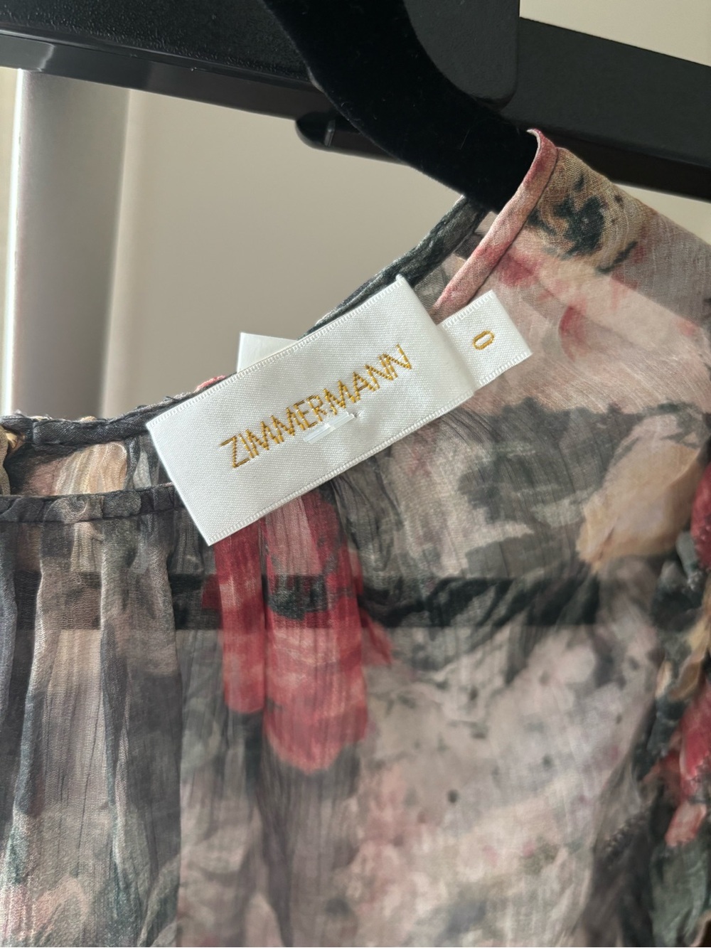 NWOT Zimmermann Floral Radiate Ruffle Top - Picture 4 of 4